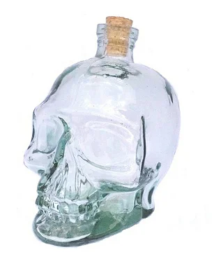 30 UN. GARRAFA DE VIDRO CAVEIRA 750 ML COM ROLHA CORTIÇA