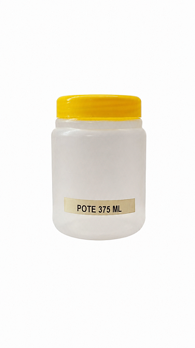 10 UN. POTE DE PLÁSTICO 375 ML COM TAMPA