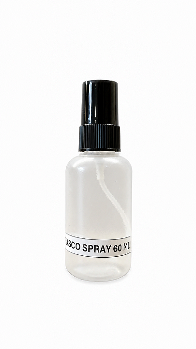 50 UN. FRASCO DE PLÁSTICO 60 ML SPRAY PRETO
