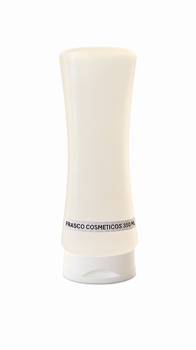 240 UN. FRASCO COSMETICO 350 ML COM TAMPA BRANCA