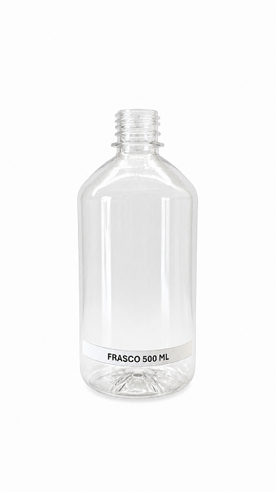 450 UN. FRASCO 500 ML TRANSPARENTE PERFIL ALTO