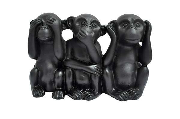 Conjunto Com Três Telas - Macacos Engraçados - 60x40cmAnimais