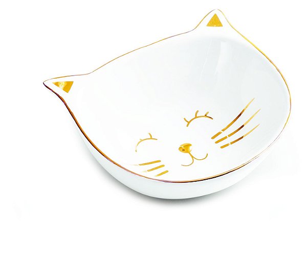 Mini Prato Gato em Ceramica
