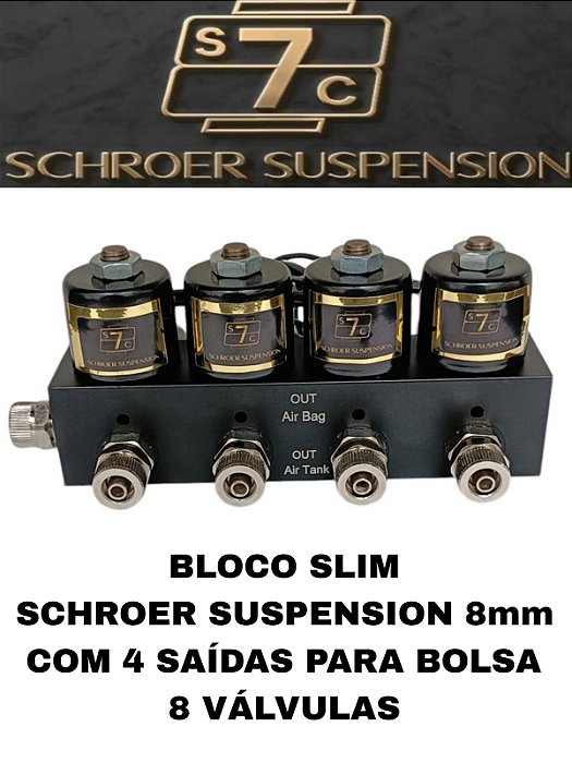 Bloco de valvulas 8mm