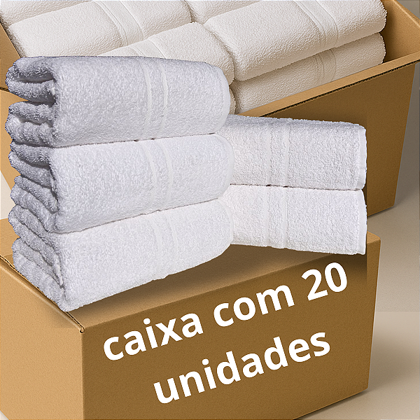 Toalha Rosto Hotel Pousada Salão Barbearia Caixa Com 20 Basic