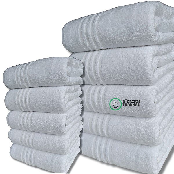 Toalha Banho Branca Hotel Imperial 70X150cm 500/gm² Caixa Fechada Com 20 Unidades