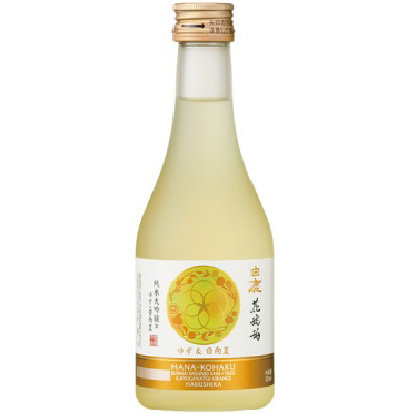 Sake Hakushika Hana-Kohaku Junmai Daiginjo Yuzu & Hyuganatsu 300ml CI-02