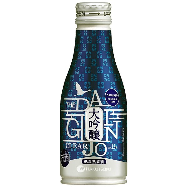 Sake Hakutsuru Daiginjo Clear Bottle 180ml CI-05