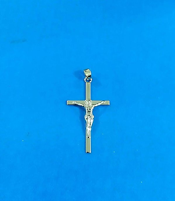 Pingente Crucifixo Folheado a ouro 18k 4034 grande