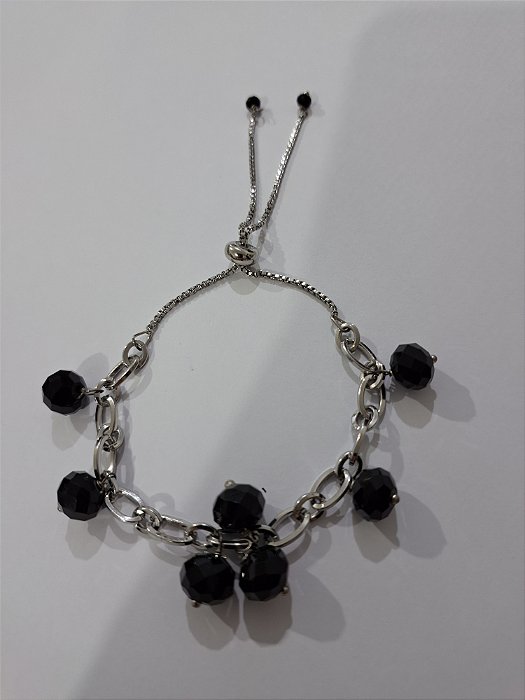Pulseira Moderna Bolinhas Aço Cirúrgico Antialérgico 3016