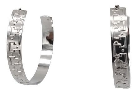 Brinco Argola Aço Cirúrgico Legítimo Antialergico 0015
