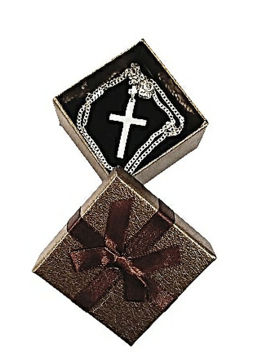 CORRENTE E CRUZ DE PRATA 925 MACIÇA GRUMET MASCULINA
