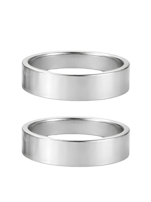 Par de Aliança Holanda 4mm - Aço Inox