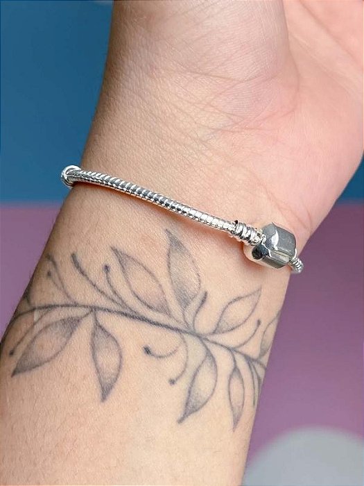 Pulseira Berloque Simples - Folheado a prata