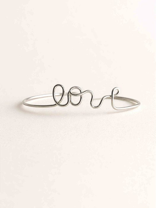 Bracelete Love - Aço inox