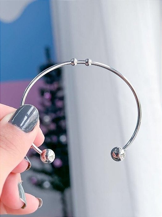 Bracelete Bolinhas - Aço inox