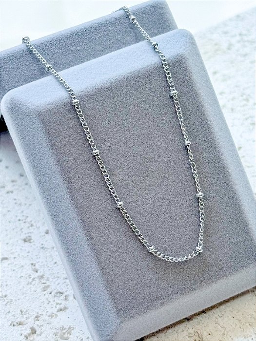 Colar bolinhas - Aço Inox