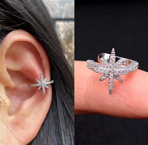 Piercing de pressão - Estrela Cadente