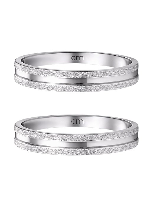 Par de Aliança Delicate - Aço Inox