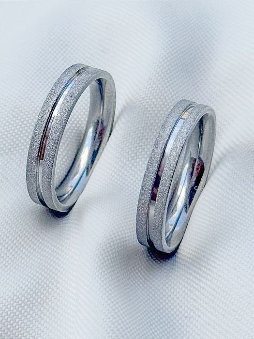 Par de Aliança Delicate - Aço Inox