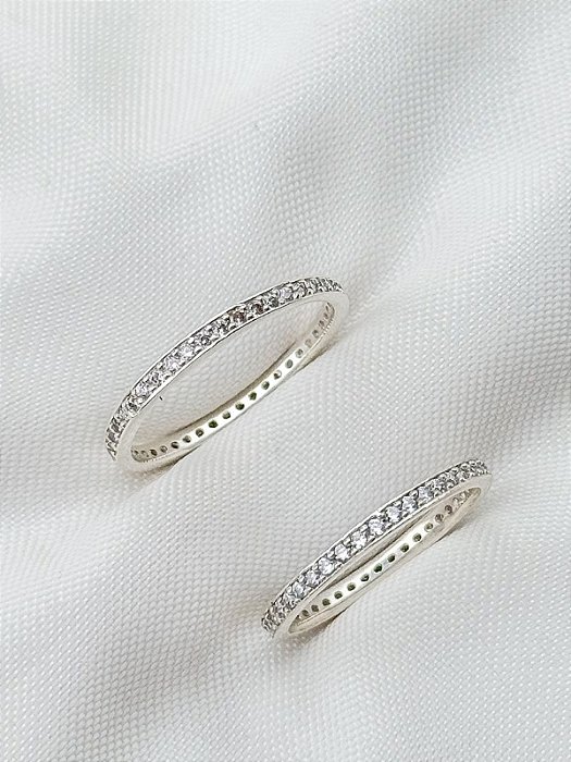 Par de Aliança Bella - Prata 950