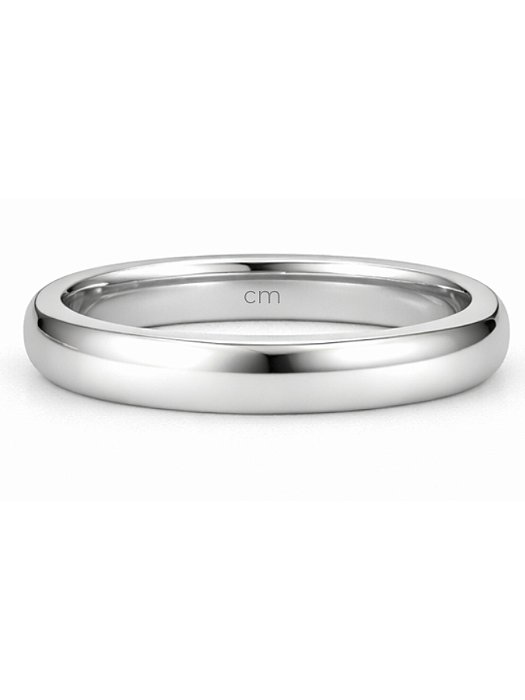 Anel Aliança Julieta 3mm - Aço Inox (Unidade)