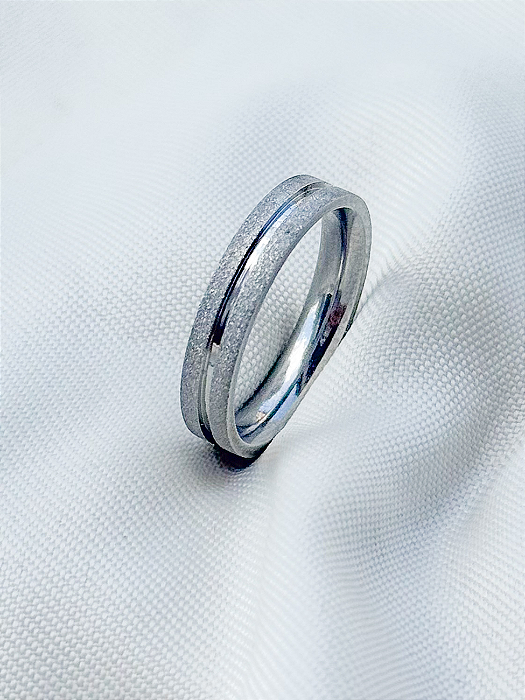 Anel Aliança Delicate - Aço Inox (Unidade)