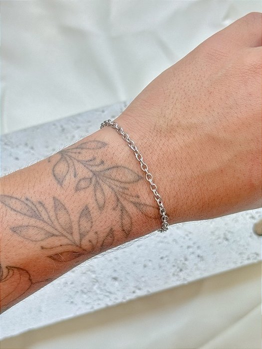 Pulseira basica elos - Aço Inox