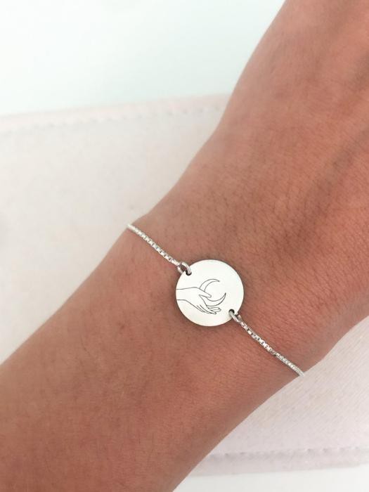 Pulseira Lua - Prata 925
