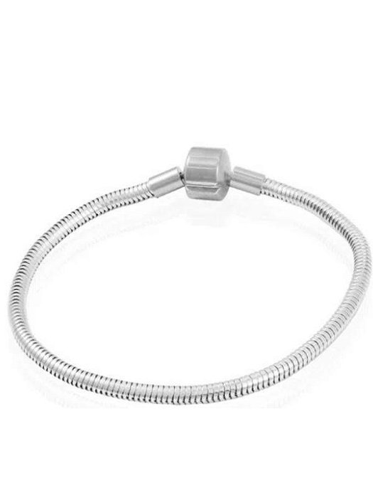 Pulseira Berloque Fecho Simples - Aço Inox