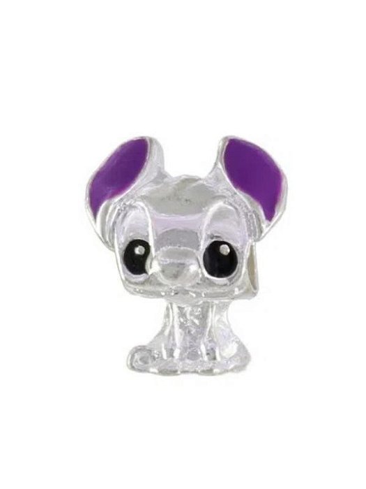 Berloque Stitch Roxo - Folheado a prata