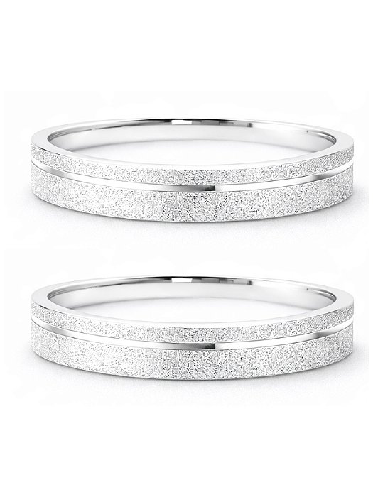 Par de Aliança Delicate 3mm - Prata 950