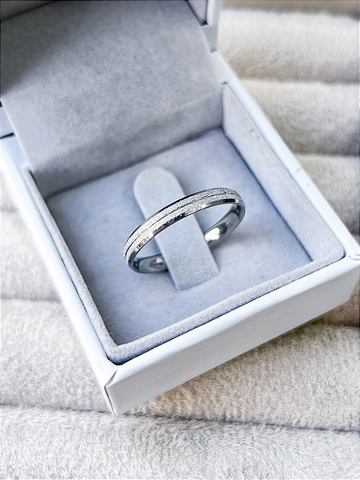 Anel Aliança Joy - Aço Inox (Unidade)