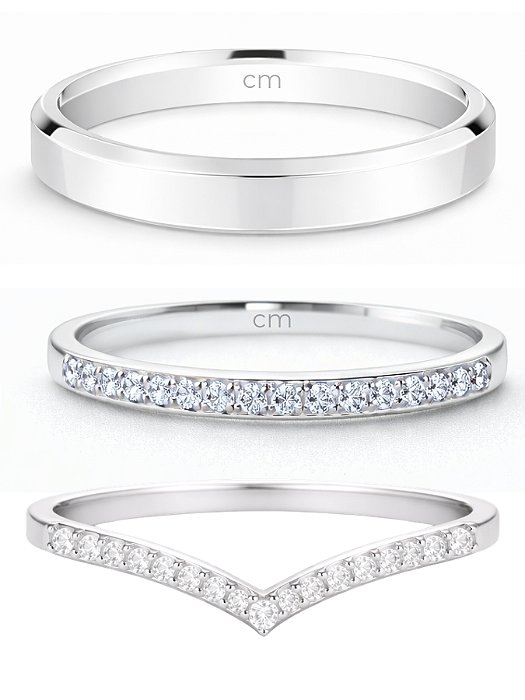 Par de Aliança França Cristal Roxo com pedra + Solitário aparador V - Prata 950