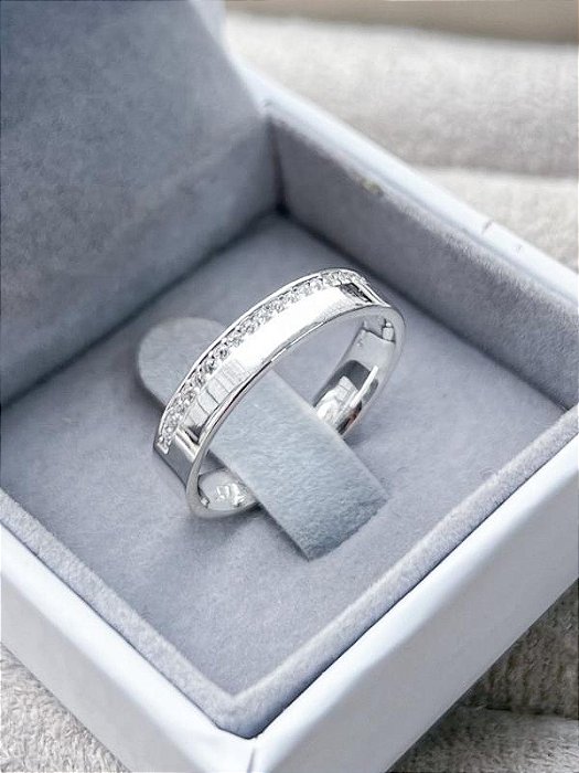 Anel Aliança Bridge - Prata 950 (Unidade)