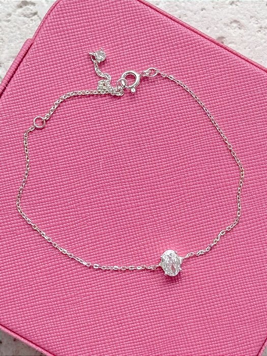 Pulseira ponto de luz oval - Folheado a Ouro