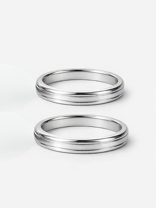 Par de Aliança Sunny - Aço Inox