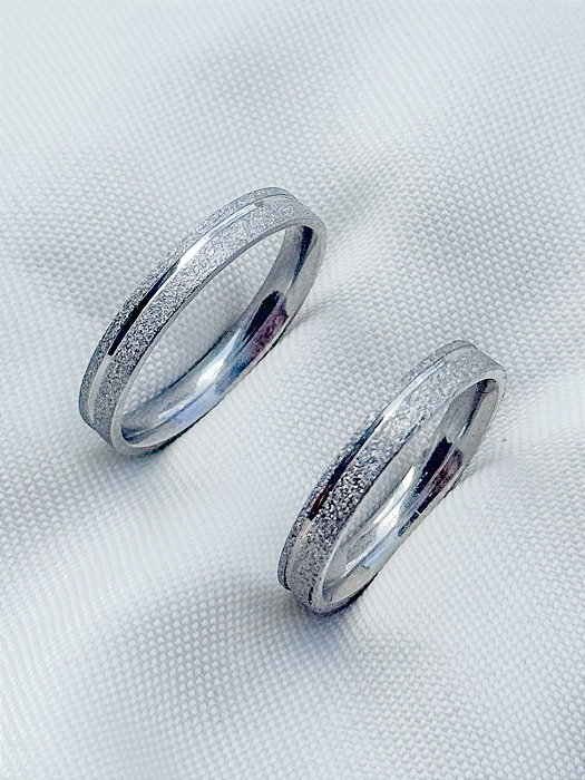 Par de Aliança delicate 3mm - Aço Inox