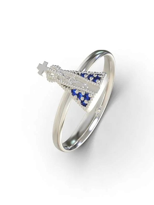 Anel Nossa senhora - Prata 950