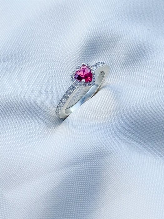 Anel solitário Gigi - Prata 950