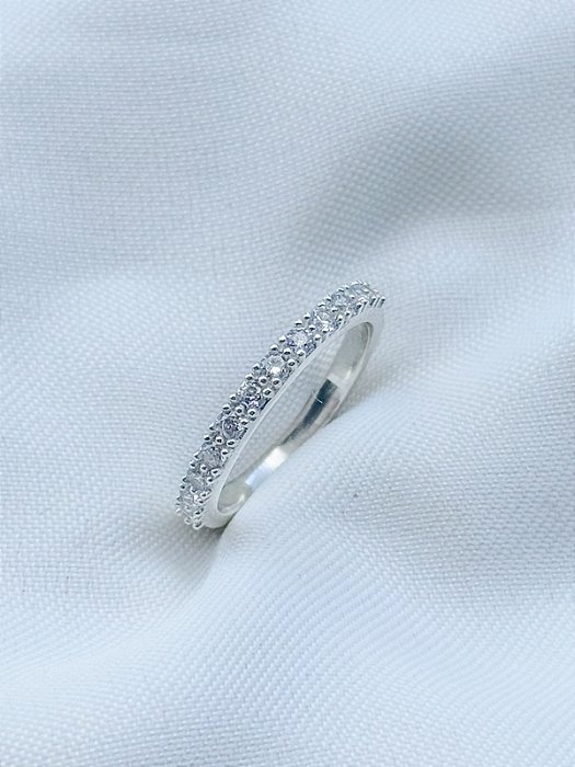 Anel Aparador Pace Cristal - Prata 950