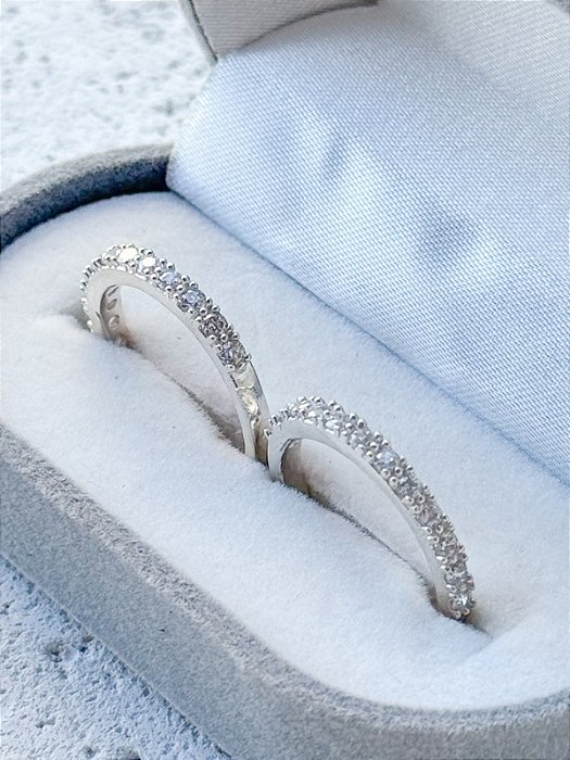 Par de Aliança pace - Prata 950