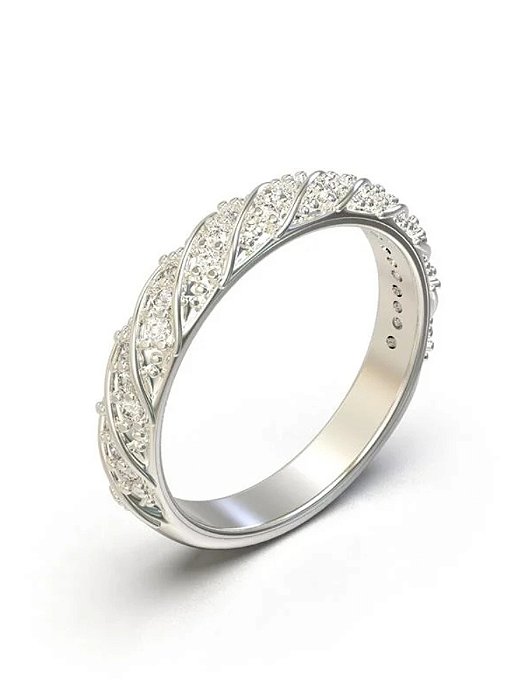 Anel aparador Queen - Prata 950