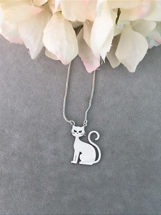 Colar Gatinho - Prata 925
