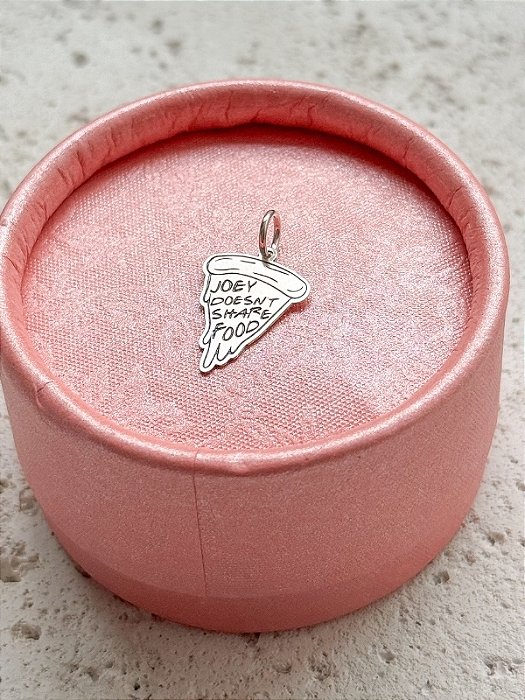 Pingente pizza FRIENDS - Prata 925