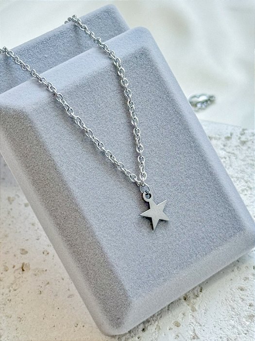 Colar Estrela - Aço Inox