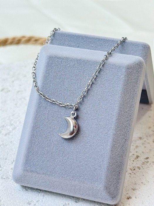 Tornozeleira Lua - Aço Inox