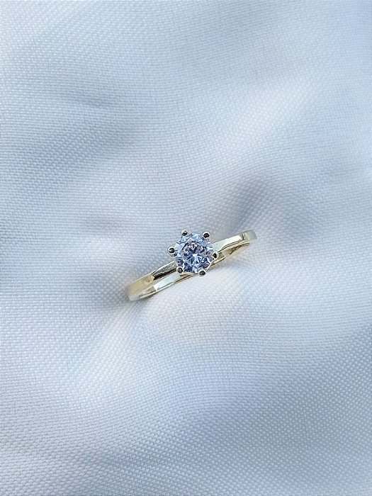 Anel Solitário Russ - Moeda Antiga