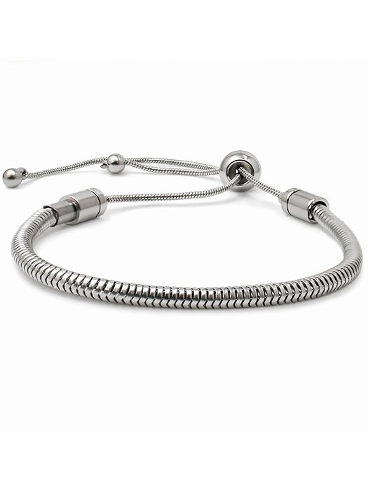Pulseira Berloque Fecho ajustável - Aço Inox