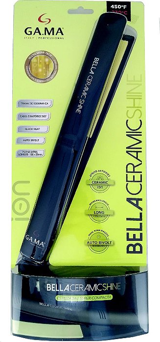 CHAPINHA PRANCHA ALISADORA GAMA ELEGANCE BELLA CERAMIC SHINE BLISTER 230ºC - BIVOLT